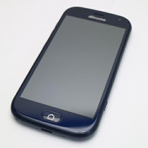 らくらくスマートフォン F-42A ネイビー docomo 中古 スマホ 白ロム 富士通【新品同様】保証付き 赤ロム保証