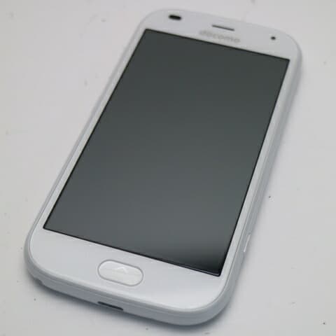 らくらくスマートフォン F-42A ホワイト docomo 中古 スマホ 白ロム 富士通【新品同様】保証付き 赤ロム保証
