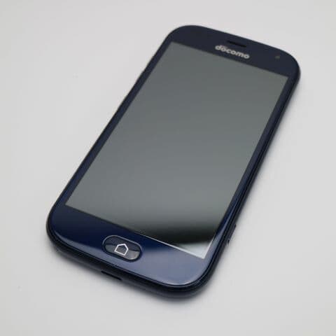 らくらくスマートフォン F-42A ネイビー docomo 中古 スマホ 白ロム 富士通【新品同様】保証付き 赤ロム保証