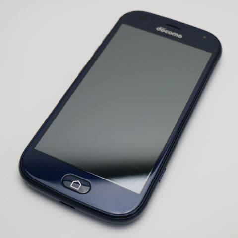らくらくスマートフォン F-42A ネイビー docomo 中古 スマホ 白ロム 富士通【新品同様】保証付き 赤ロム保証