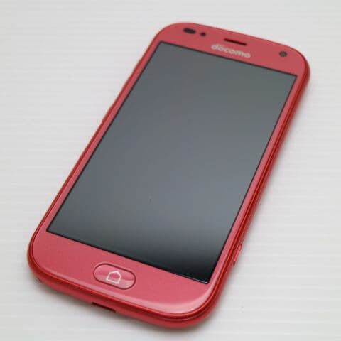 らくらくスマートフォン F-42A ピンク docomo 中古 スマホ 白ロム 富士通【新品同様】保証付き 赤ロム保証