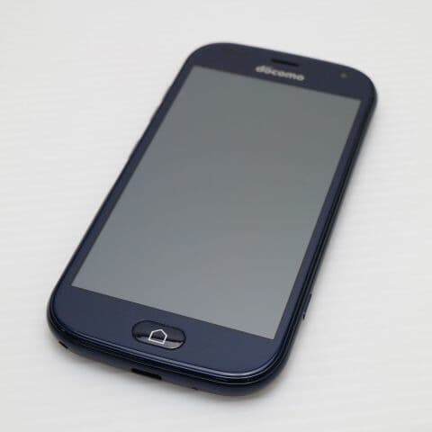 らくらくスマートフォン F-42A ネイビー docomo 中古 スマホ 白ロム 富士通【新品同様】保証付き 赤ロム保証