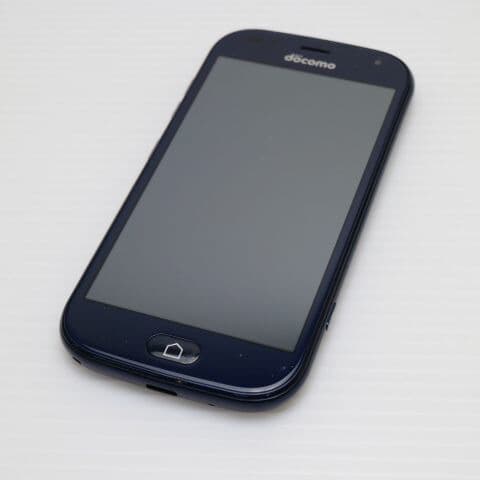 らくらくスマートフォン F-42A ネイビー docomo 中古 スマホ 白ロム 富士通【新品同様】保証付き 赤ロム保証