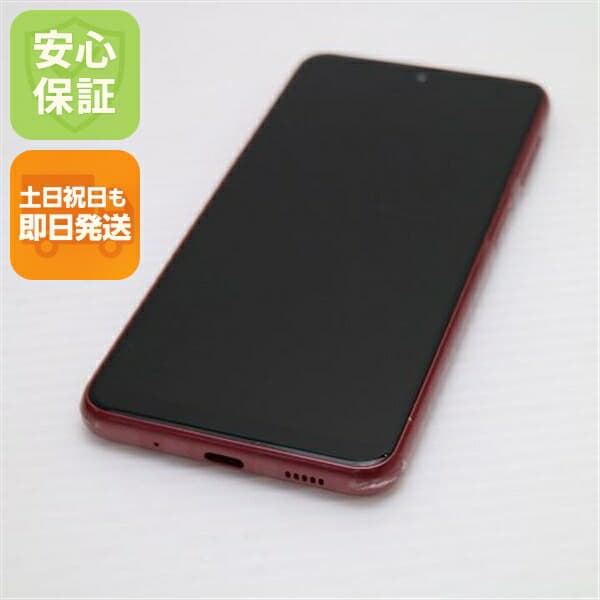 Galaxy A23 5G SCG18 レッド au 中古 スマホ【新品同様】保証付き 赤ロム保証