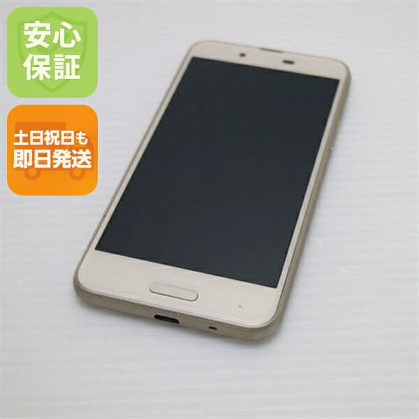 AQUOS sense SH-01K ゴールド docomo 中古 スマホ スマホ 白ロム SHARP【新品同様】保証付き 赤ロム保証