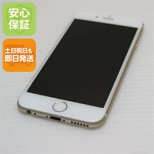 iPhone 6 64GB ゴールド docomo 中古 スマホ Apple 白ロム【美品】保証付き 赤ロム保証