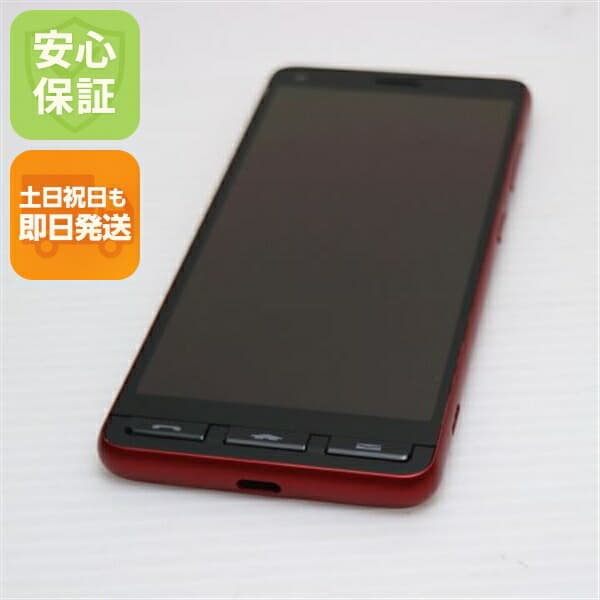 かんたんスマホ2 A001KC レッド Y!mobile 中古 スマホ 白ロム【新品同様】保証付き 赤ロム保証