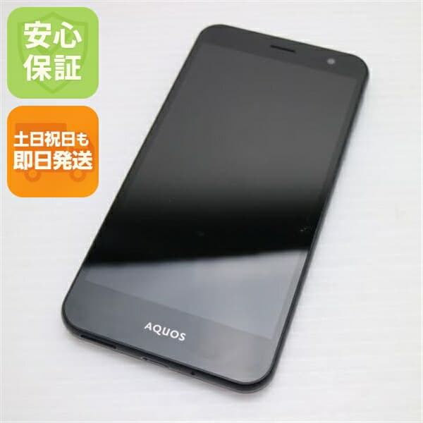 AQUOS U SHV35 ブラック au 中古 スマホ SHARP 白ロム【美品】保証付き 赤ロム保証