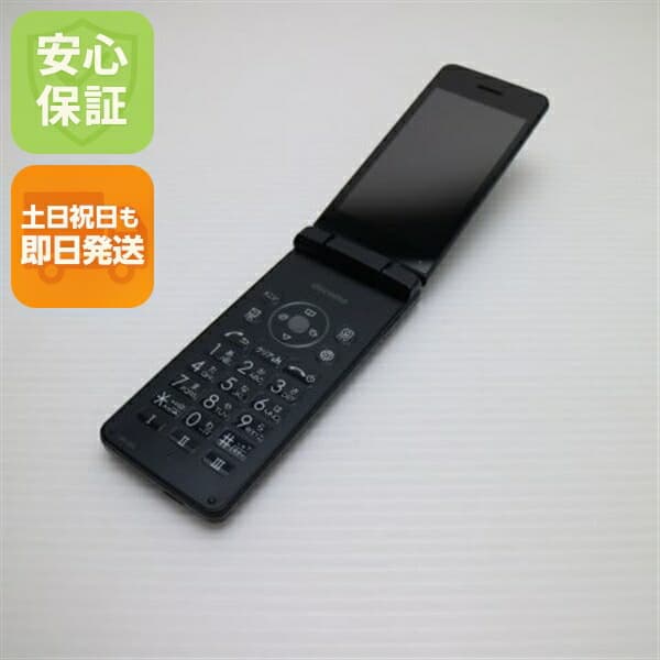 AQUOS ケータイ SH-02L ブラック docomo 中古 ガラケー 白ロム【美品】保証付き 赤ロム保証